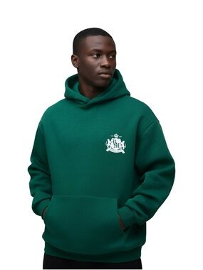 Crest Logo Green Hoodie - Unbranded